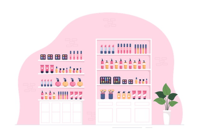 Cosmetics Store  Illustration