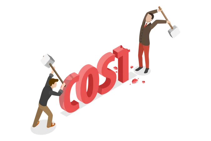 Cost Reduction  Illustration