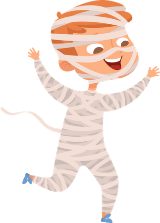 Personnage de costume d'Halloween pour enfants  Illustration