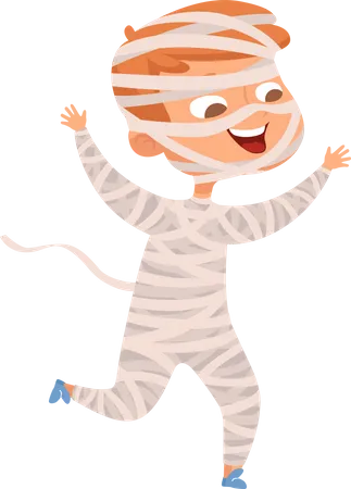 Personnage de costume d'Halloween pour enfants  Illustration