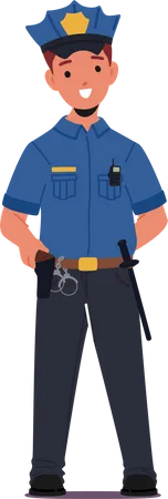 Costume de police pour enfants  Illustration