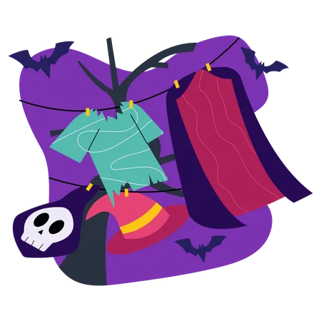 Costume d'Halloween  Illustration