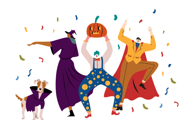 Costume Party  Illustration