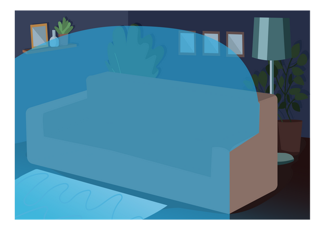 Couch for movie night  일러스트레이션