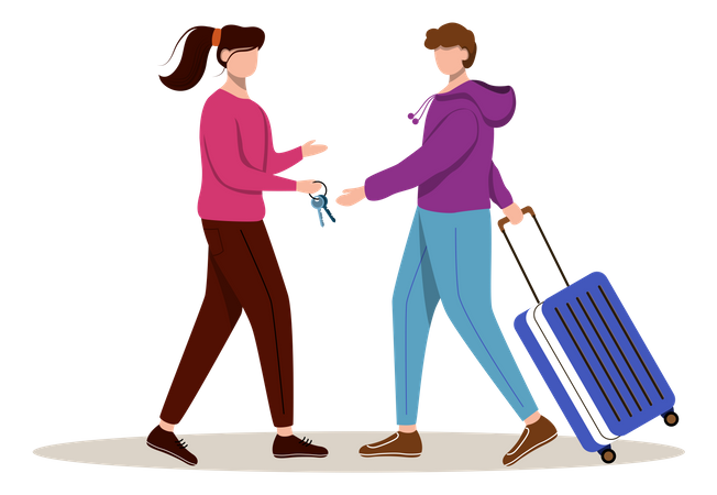 Couchsurfing  Illustration