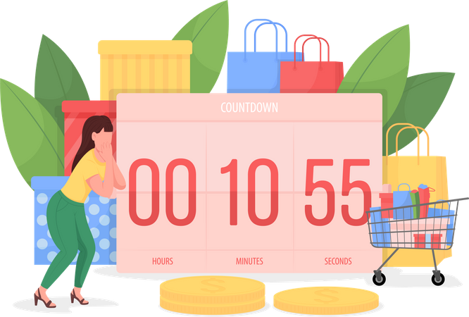 Countdown to Black friday  Illustration