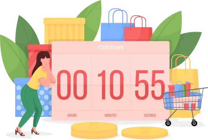 Countdown to Black friday  Illustration