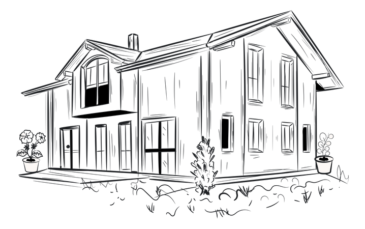 Country House  Illustration
