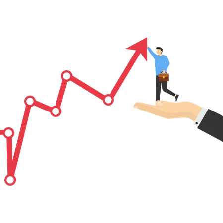 Un coup de main pour la réussite de votre entreprise  Illustration