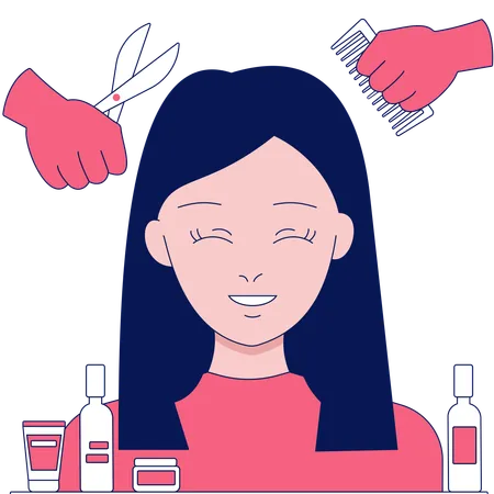 La Coupe de cheveux  Illustration