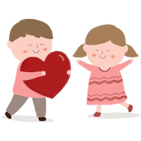 Couple amoureux  Illustration