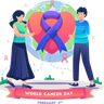 illustration world cancer day