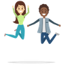 free couple celebration illustrations
