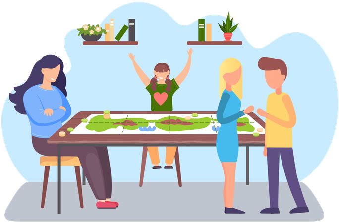 Couple communicates at home  Illustration