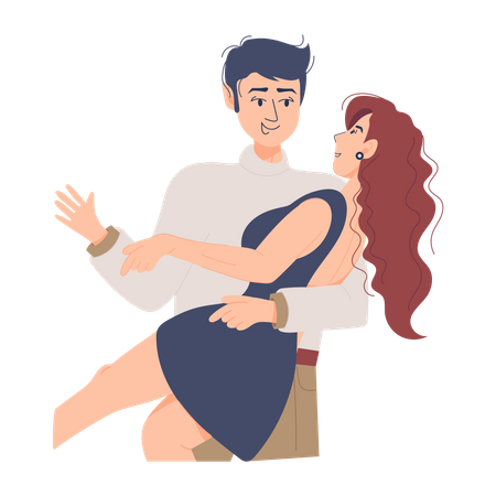 Couple Dance  Illustration