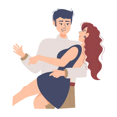 Couple Dance  Illustration