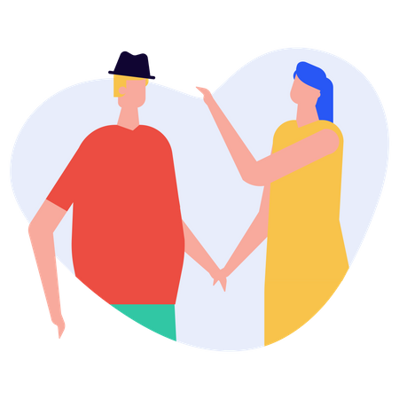 Couple dance  Illustration