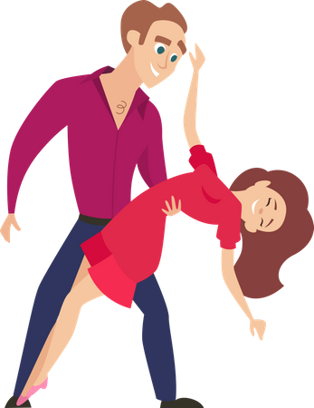 Couple Dance  Illustration