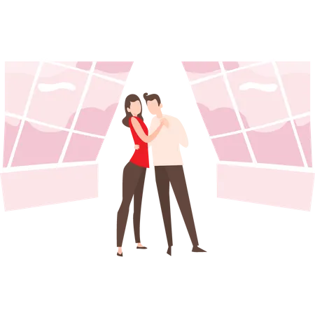 Couple dance  Illustration