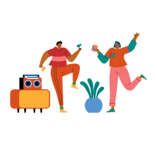 Couple Dancing at Home