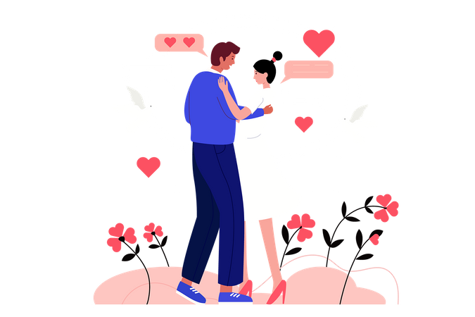 Couple dancing  Illustration