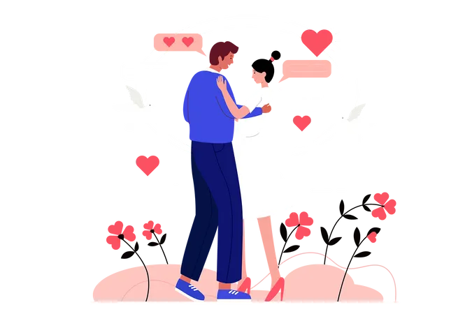 Couple dancing  Illustration