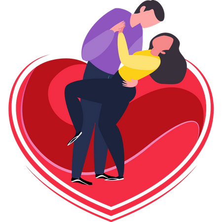 Couple dancing  Illustration