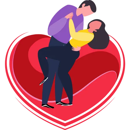 Couple dancing  Illustration