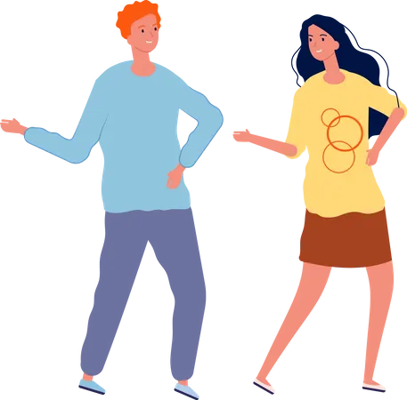 Couple Dancing  Illustration