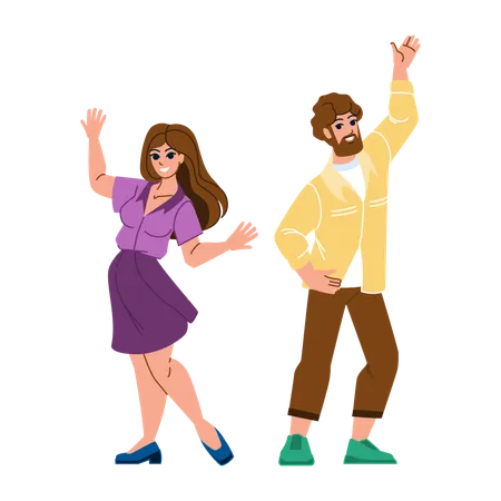 Danse en couple  Illustration