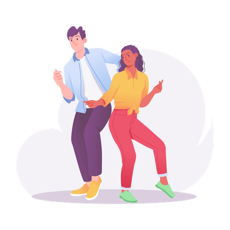 Danse en couple  Illustration