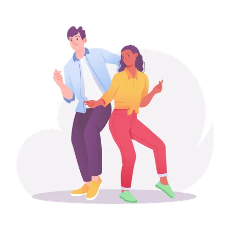 Danse en couple  Illustration