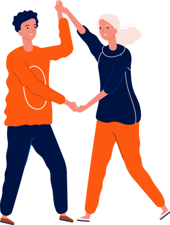 Danse de couple  Illustration