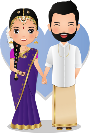 Couples de mariage  Illustration