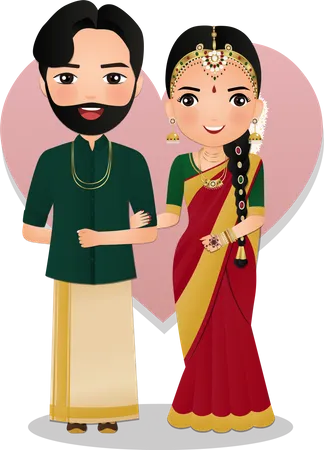 Couples de mariage  Illustration