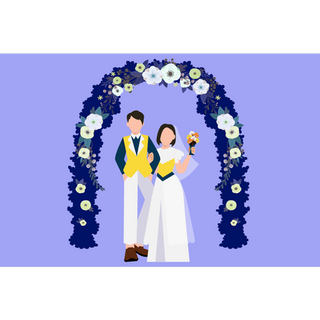 Couples de mariage  Illustration