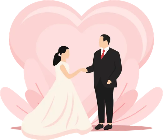 Couples de mariage  Illustration