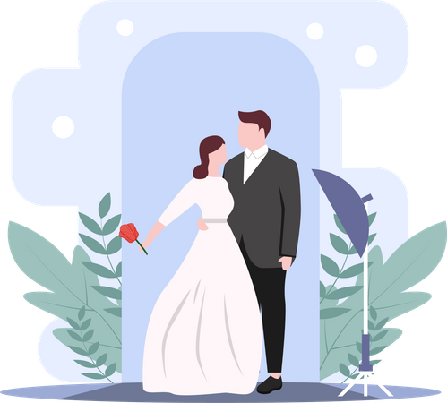 Couples de mariage  Illustration