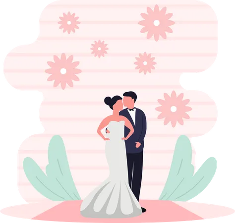 Couples de mariage  Illustration