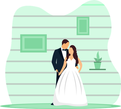 Couples de mariage  Illustration