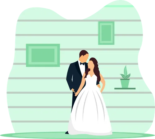 Couples de mariage  Illustration