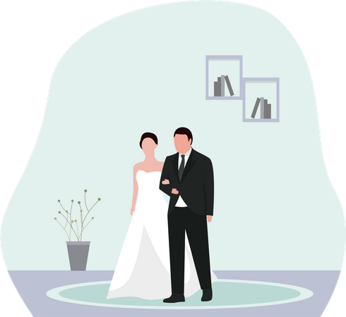 Couples de mariage  Illustration