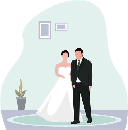 Couples de mariage  Illustration