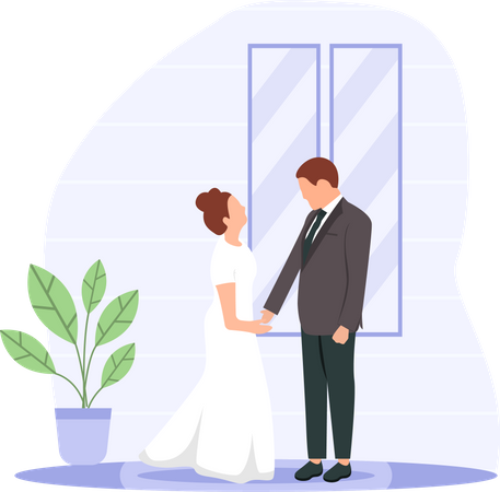 Couples de mariage  Illustration