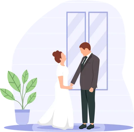 Couples de mariage  Illustration