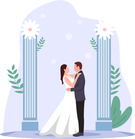 Couples de mariage  Illustration