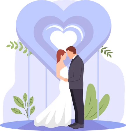 Couples de mariage  Illustration