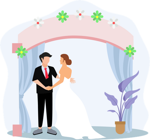 Couples de mariage  Illustration