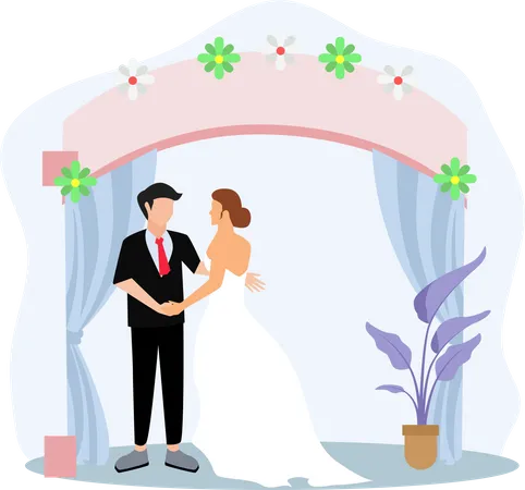 Couples de mariage  Illustration