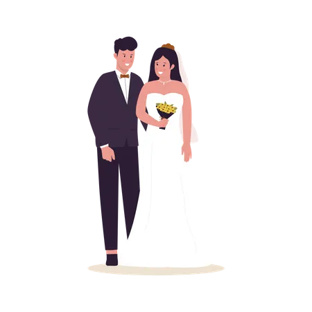 Couples de mariage  Illustration